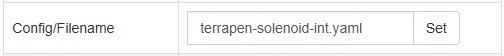 The Config/Filename setting