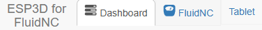 Web UI tabs